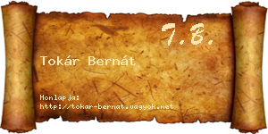 Tokár Bernát névjegykártya